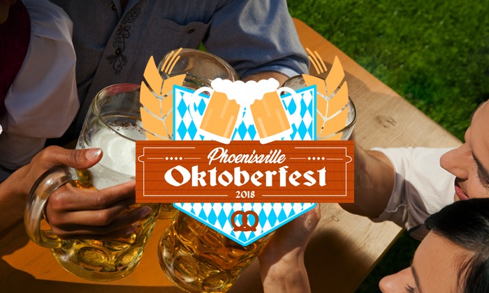 Logo and image of Phoenixville Oktoberfest, a client of Unifeyed.