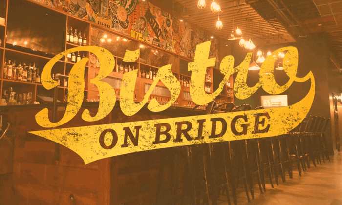 Logo and image of Bistro on Bridge, a client of Unifeyed.